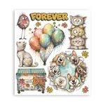 Rub On Kit Furry Friends 2 cm 20 x 23