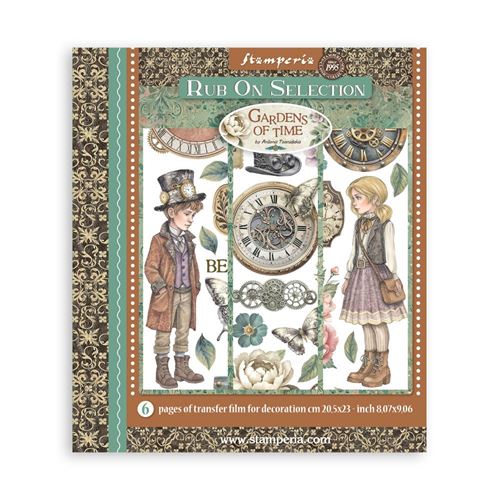 Rub On Kit Gardens of Time cm 20 x 23