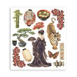 Rub On Kit Oriental Garden cm 20 x 23
