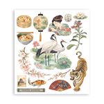 Rub On Kit Oriental Garden cm 20 x 23