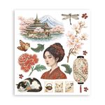 Rub On Kit Oriental Garden cm 20 x 23