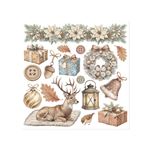 Rub On Kit White Christmas