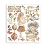 Rub On Kit White Christmas cm 20 x 23