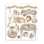 Rub On Kit White Christmas cm 20 x 23