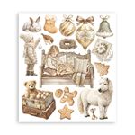 Rub On Kit White Christmas cm 20 x 23