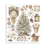 Rub On Kit White Christmas cm 20 x 23