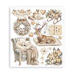 Rub On Kit White Christmas cm 20 x 23