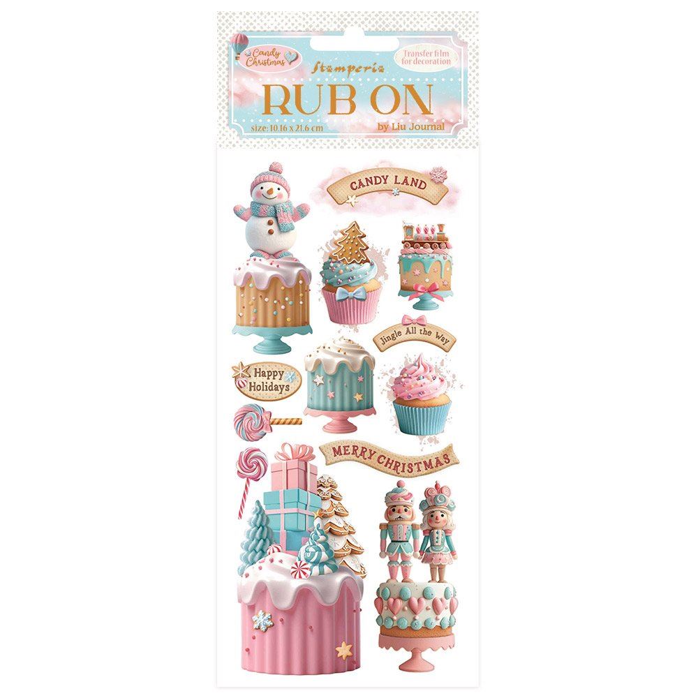 Rub-on Candy Christmas dolci Stamperia