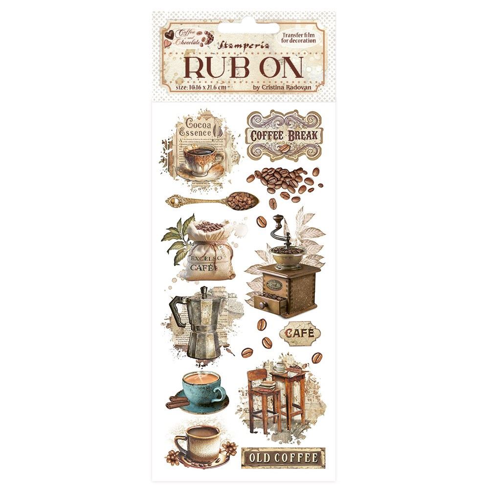 Rub-on Coffee and Chocolate vintage coffee moments Stamperia