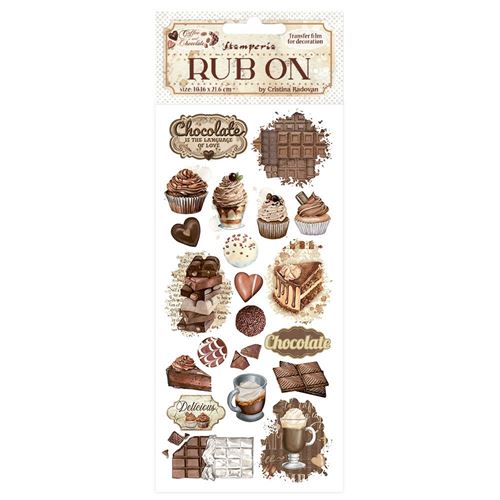 Rub-on Coffee and Chocolate vintage sweet moments Stamperia