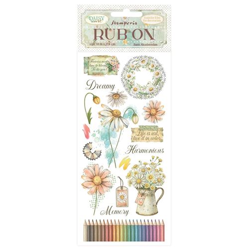 Rub-on Daisy Art Harmonious Stamperia