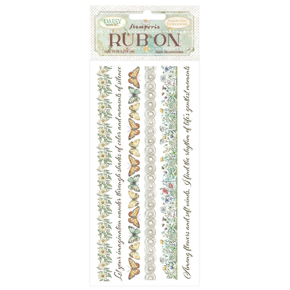Rub-on Daisy Art bordure Stamperia