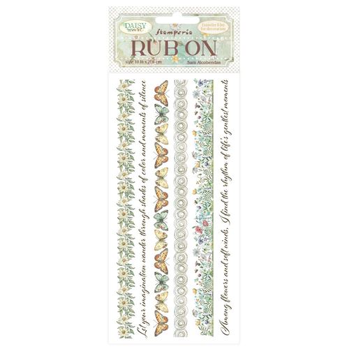 Rub-on Daisy Art bordure Stamperia