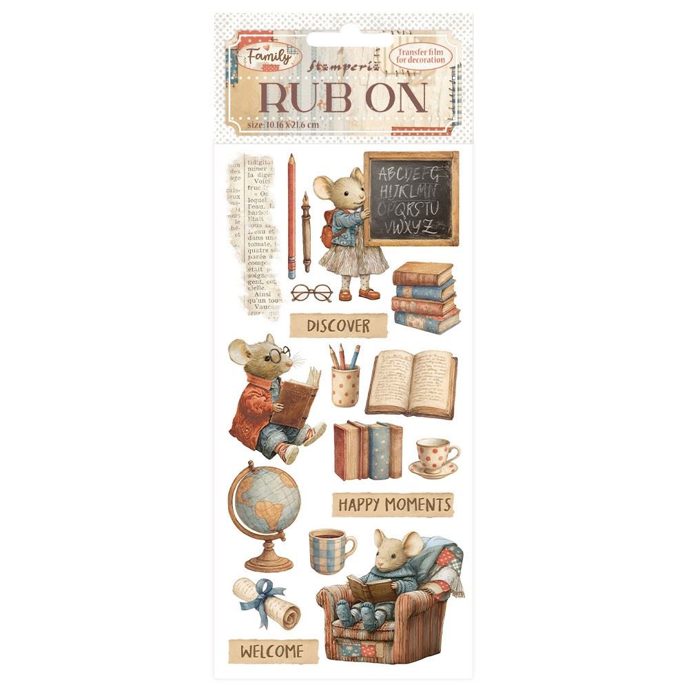 Rub-on Family Happy moments Stamperia