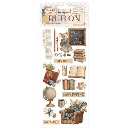 Rub-on Family Happy moments Stamperia