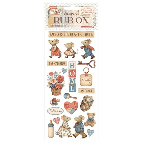 Rub-on Family Home Stamperia