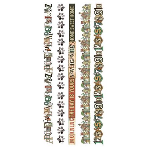 Rub-on Furry Friends bordure Stamperia