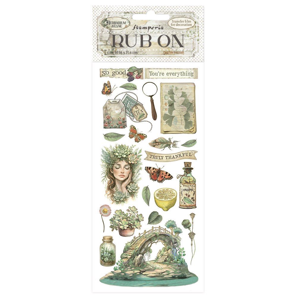 Rub-on Herbarium Silvae ponte Stamperia