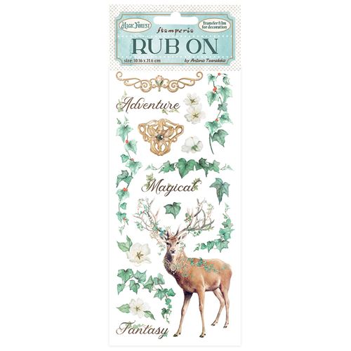 Rub-on Magic Forest Deer Stamperia