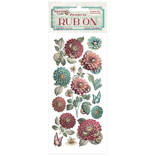 Rub-on Master of Magic peonia Stamperia