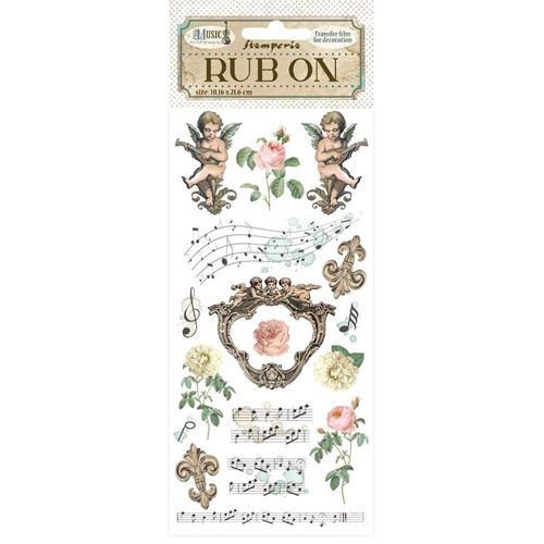 Rub-on Music angeli Stamperia