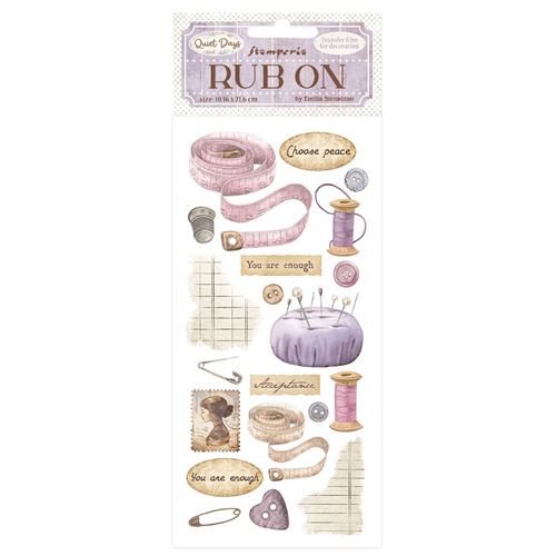 Rub-on Quiet Days cucito Stamperia