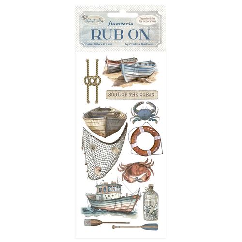 Rub-on Silent Sea Barca Stamperia