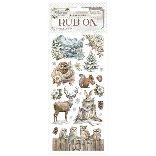 Rub-on The Owl's House fauna montana Stamperia