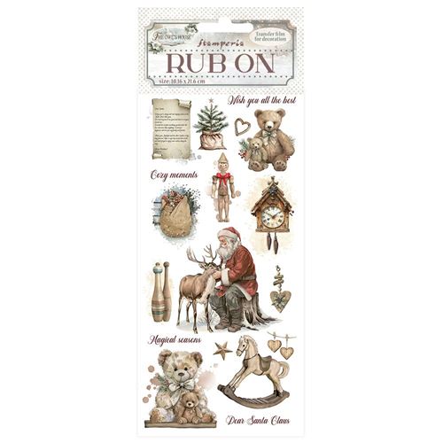 Rub-on The Owl's House teddy bears Stamperia