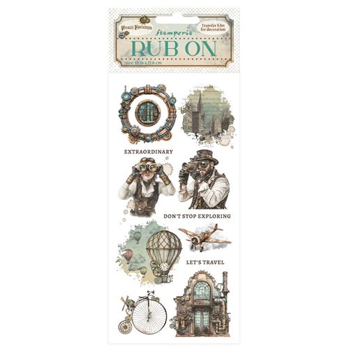 Rub-on Voyages Fantastiques Mechanical Wonders Stamperia