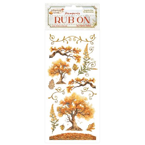 Rub-on Whispering Woods quercia Stamperia