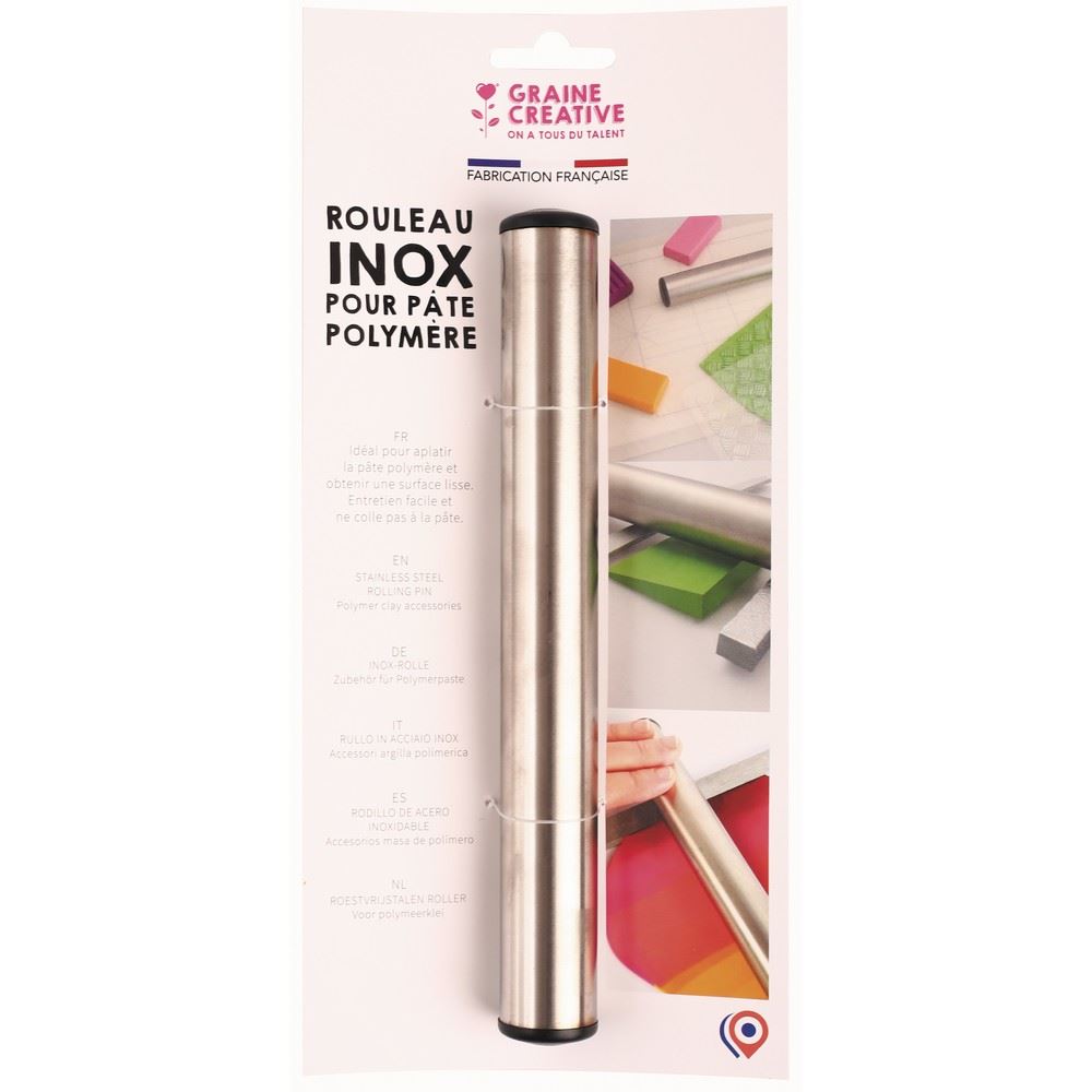 Rullo in acciaio inox per pasta polimerica