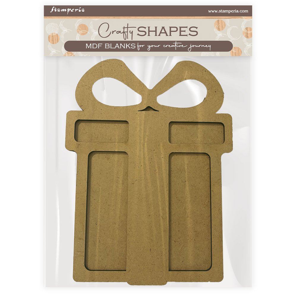 Sagoma Candy Christmas regalo in MDF