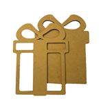 Sagoma Candy Christmas regalo in MDF