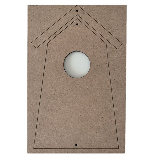 Sagoma Casetta grande uccellini MDF