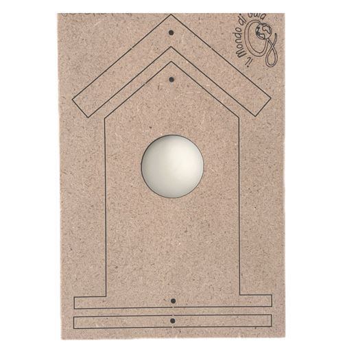 Sagoma Casetta uccellini piccola MDF