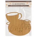 Sagoma Coffee and Chocolate tazza e targhette in MDF