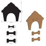 Sagoma Furry Friends cuccia e ossa in MDF
