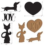 Sagoma Furry Friends silhuette cane e gatto in MDF