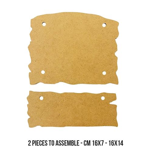 Sagoma Hidden Grove targhette in MDF