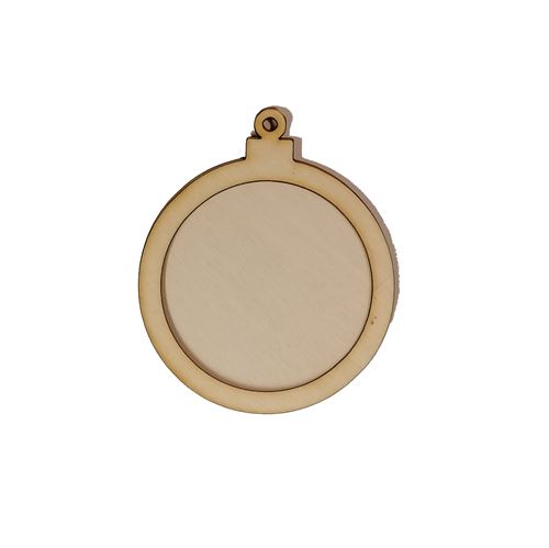 Sagoma Pallina di Natale in legno cm 10