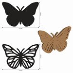 Sagoma Quiet Days farfalle in MDF