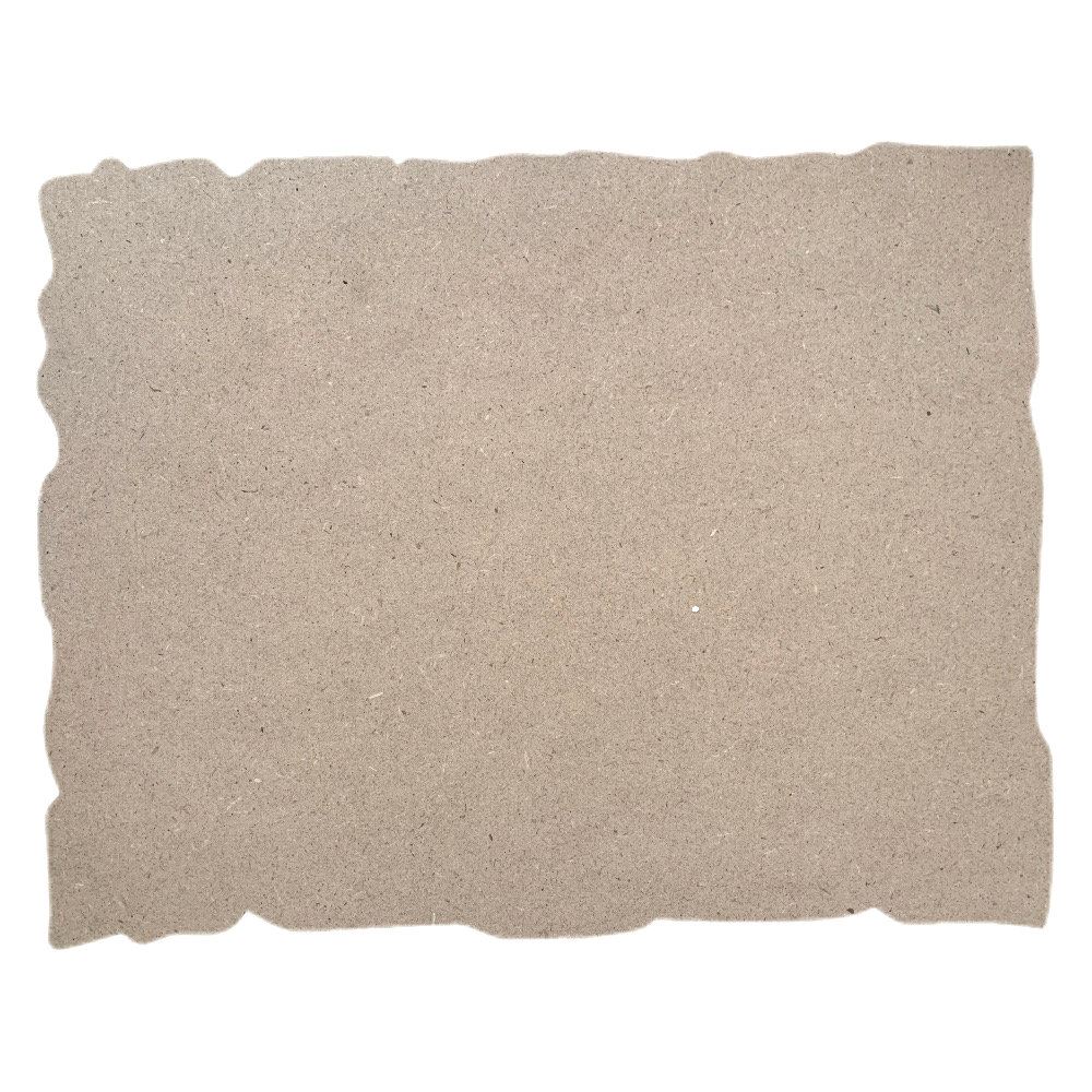 Sagoma Targhetta con bordo smussato MDF