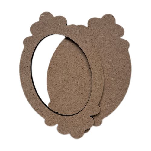 Sagoma Targhetta con ghiera MDF