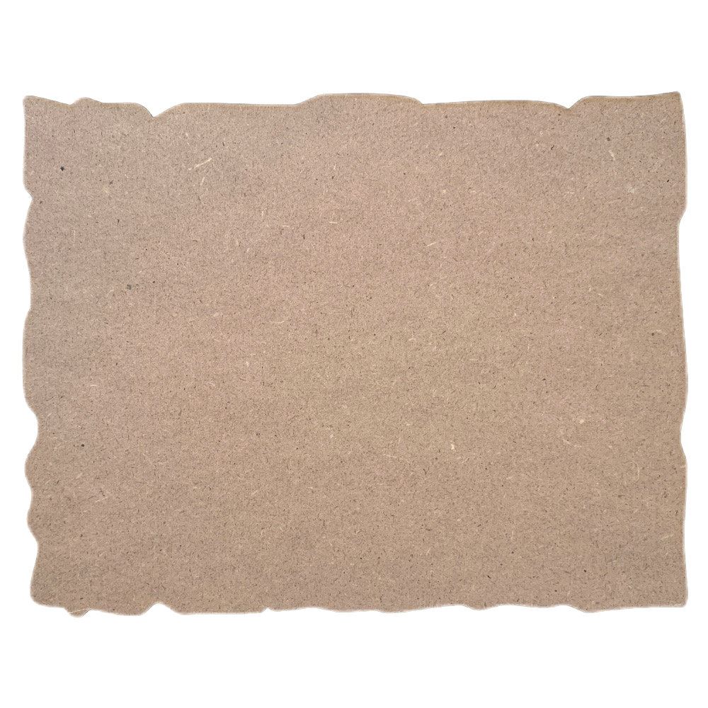 Sagoma Targhetta grande bordo smussato MDF