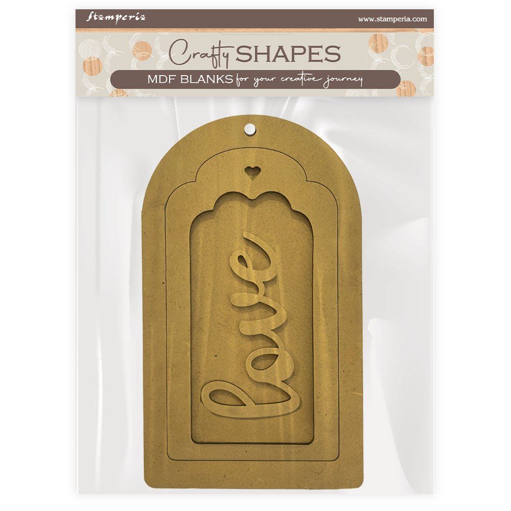 Sagoma Timeless tag in MDF