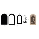 Sagoma Timeless tag in MDF