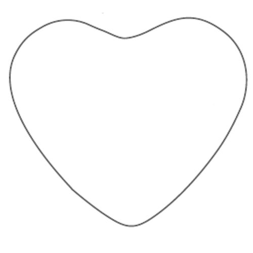 Sagoma in Legno Cuore 24x22