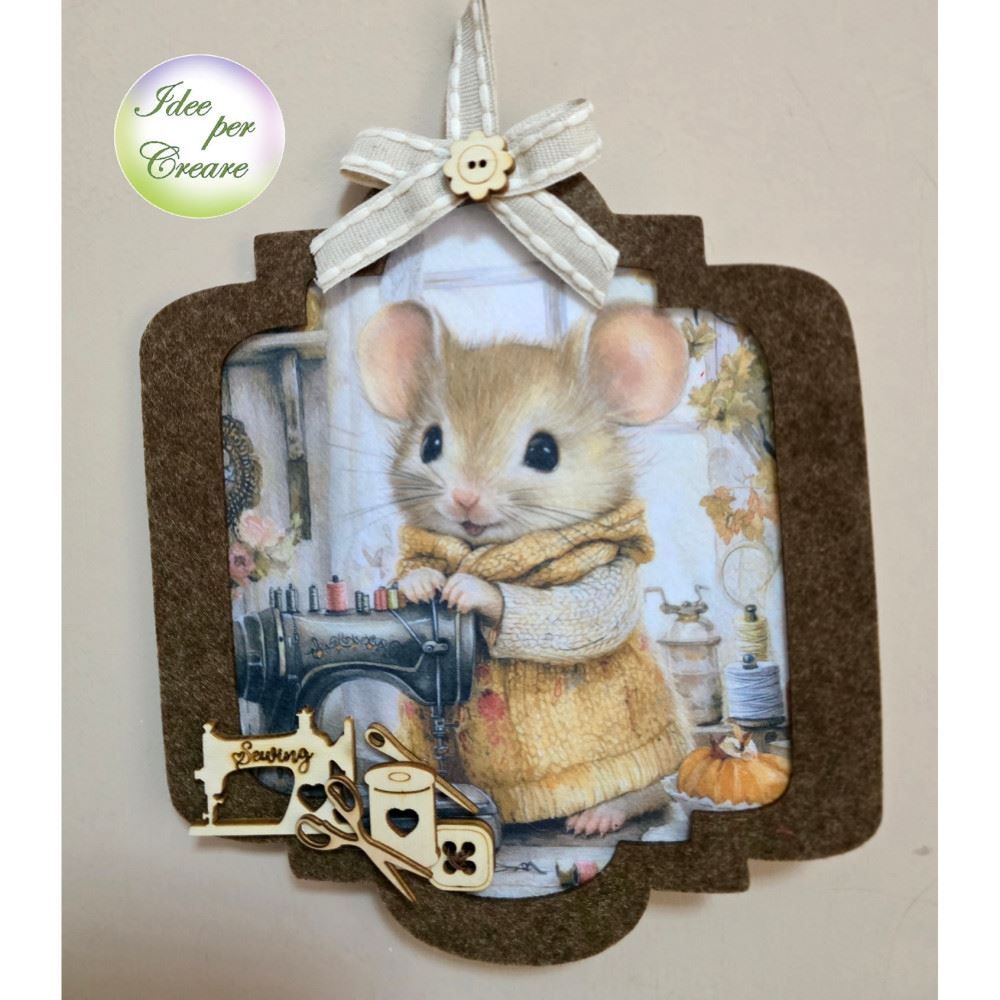 Sagoma in Legno Tag Composta