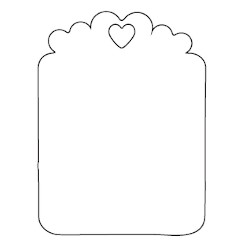 Sagoma in Legno Tag Cuori